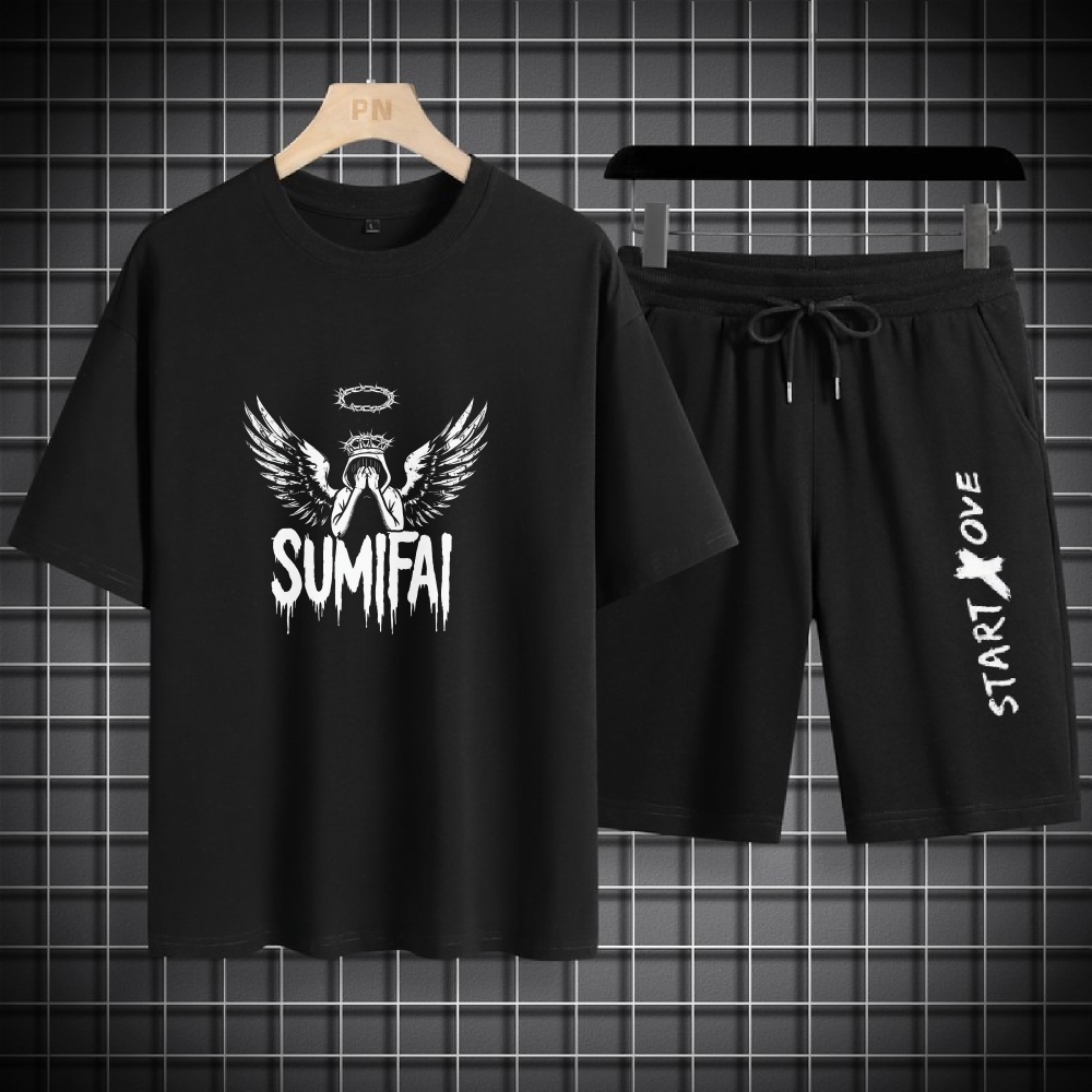 New T-Shirt and Short Pant Set For Men